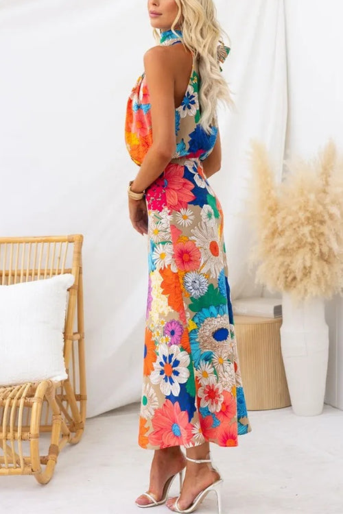 Gemma – Vibrant Floral Maxi Dress