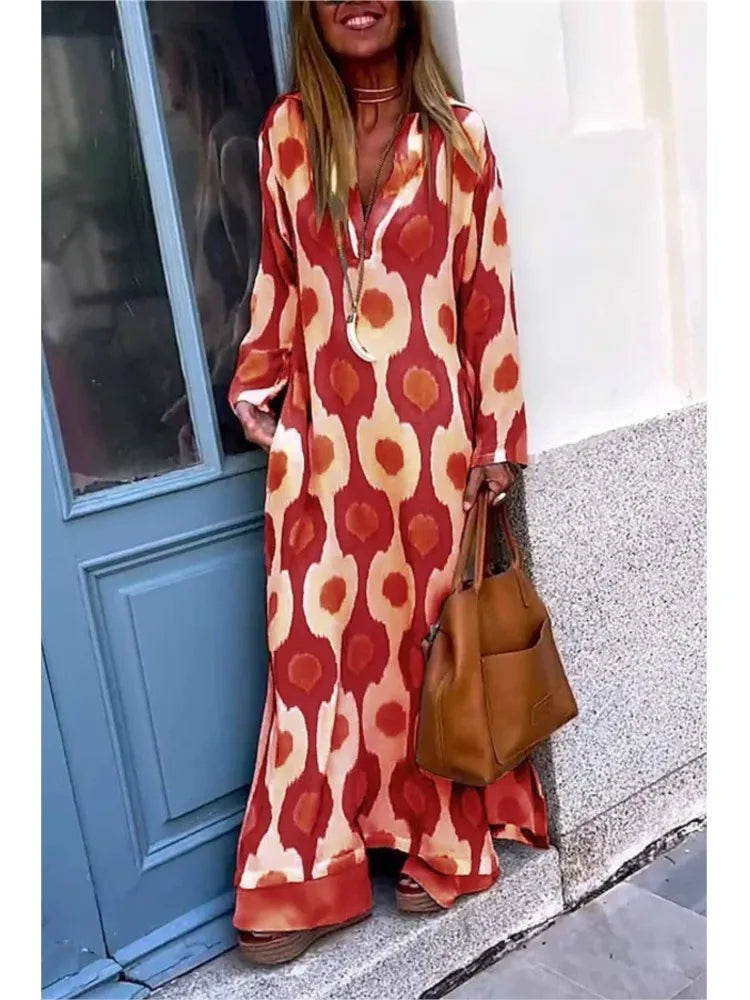 Lira – Casual Long Sleeve Boho Dress