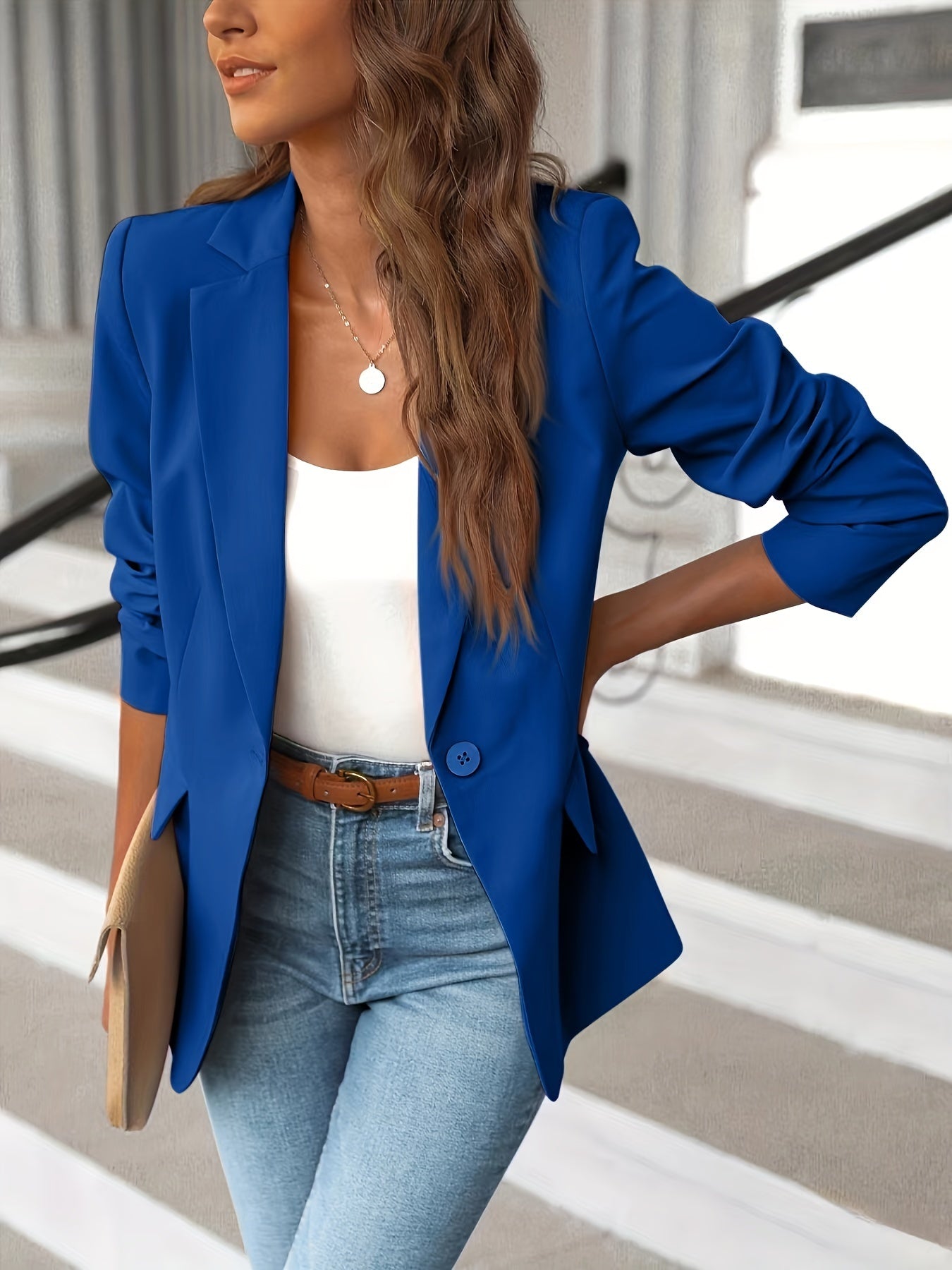 Sienna – Tailored Suede Blazer