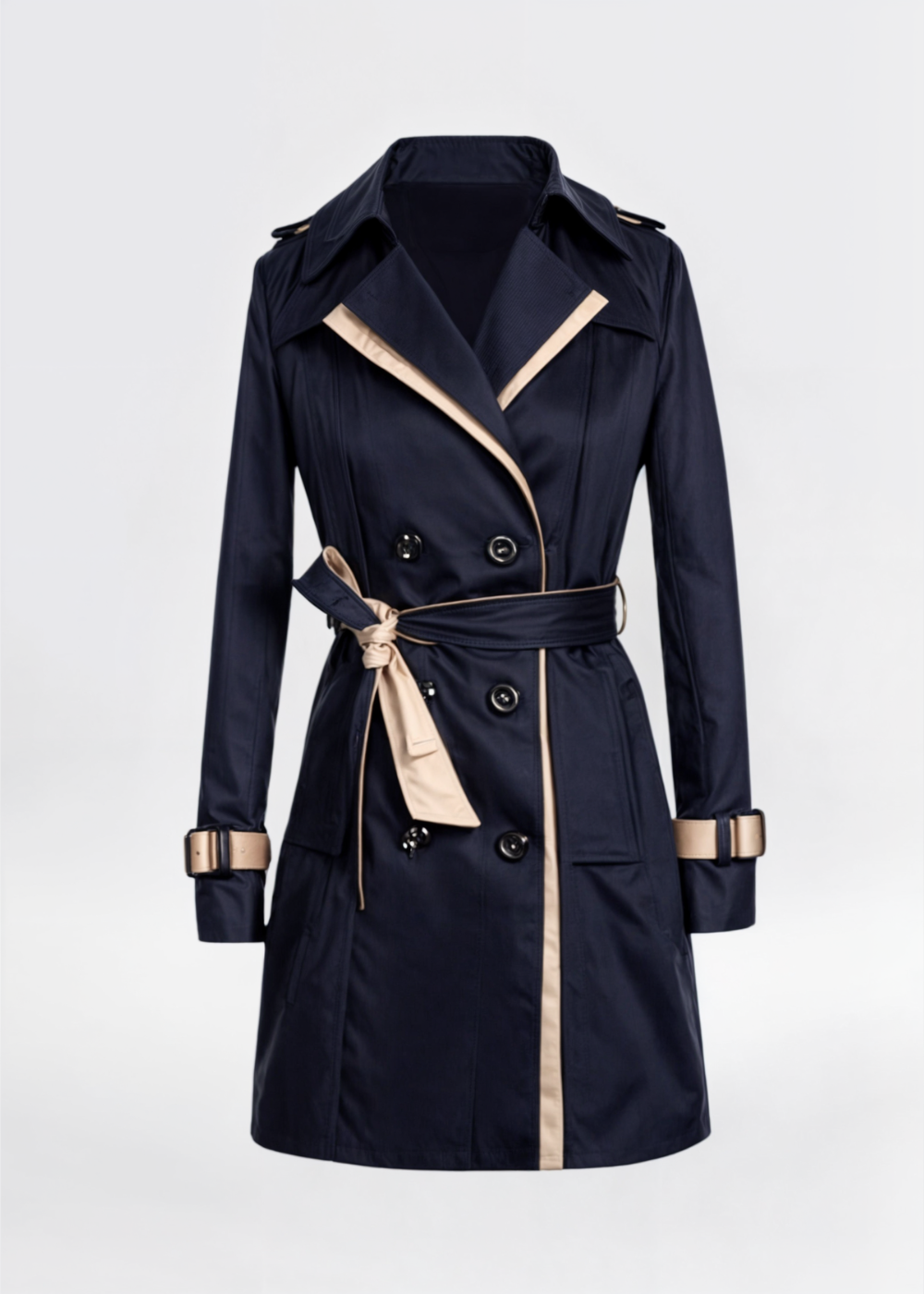 Valeria – Double-Breasted Cozy Trench