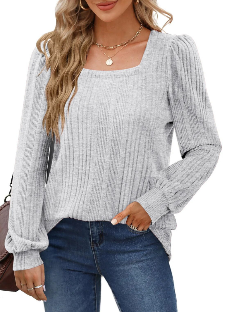 Julia – Stylish Neckline Top