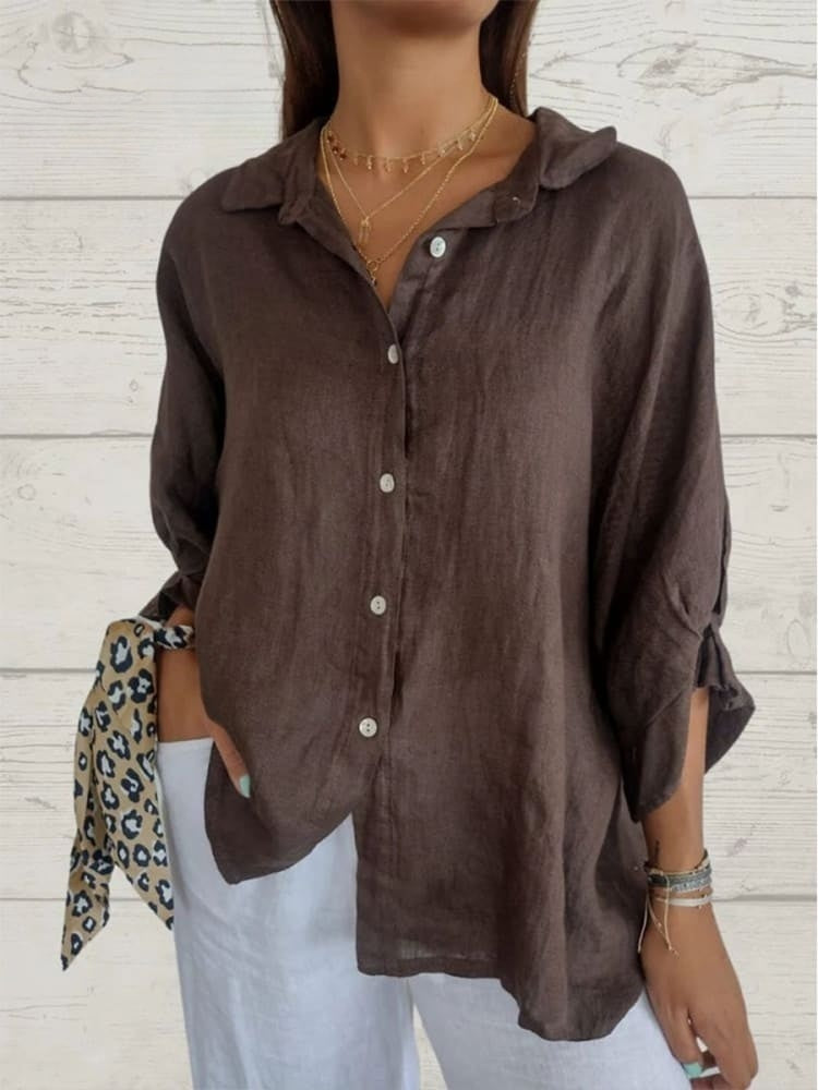 Tessa – Casual Chic Linen Blouse