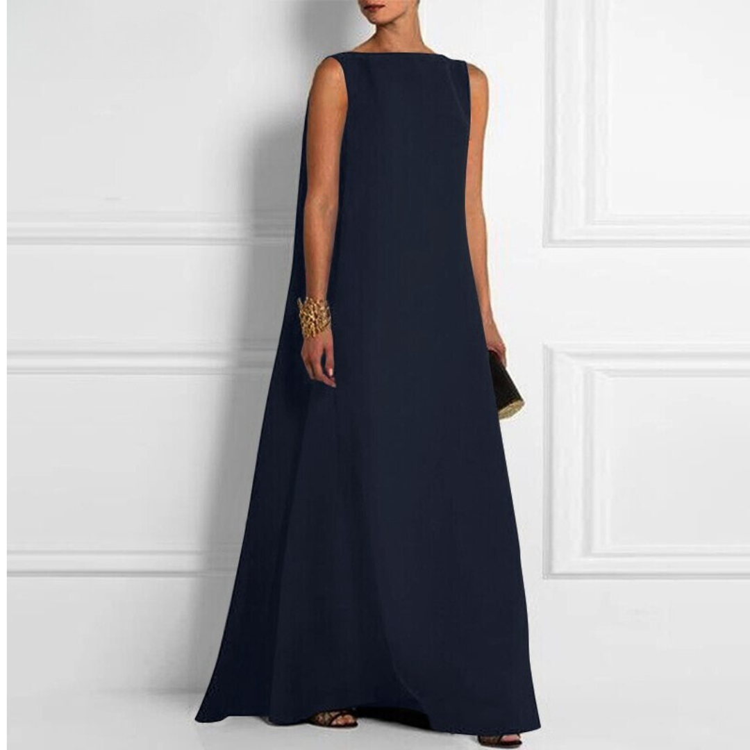 Amber – Sleeveless A-Line Maxi Dress