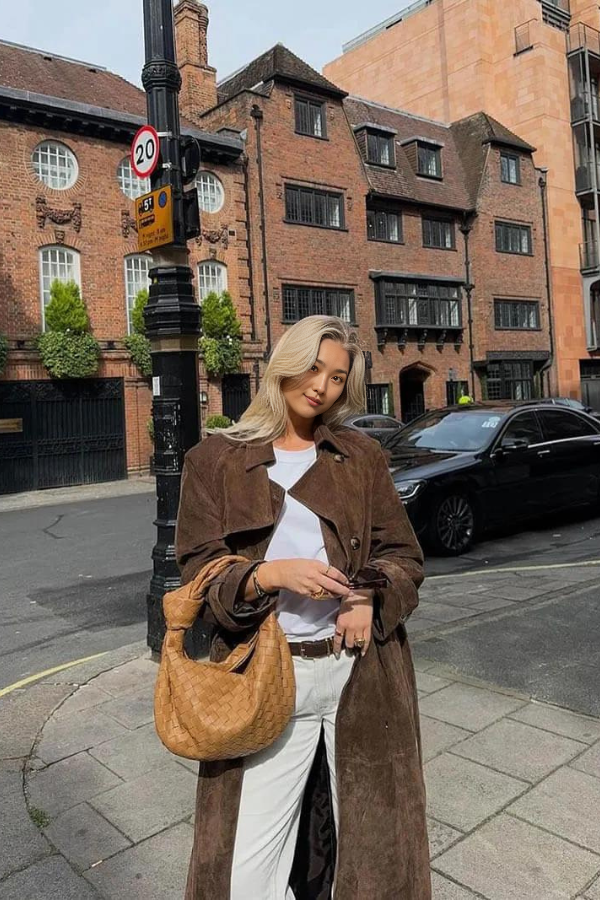 Selah – Elegant Leather Trenchcoat