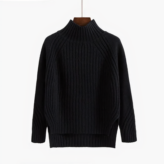 Olive – Ribbed Turtleneck Sweater
