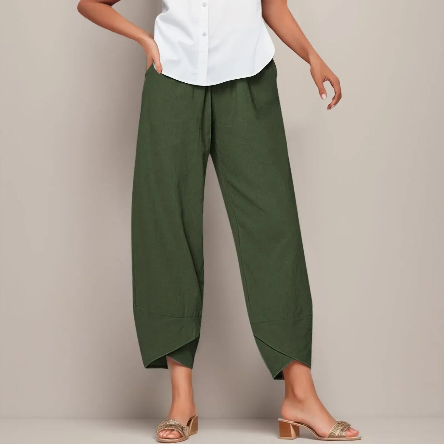 Belinda – High-Waist Casual Pants