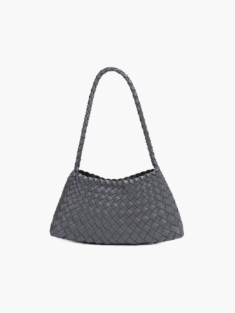 Romi – Braided Faux Leather Handbag