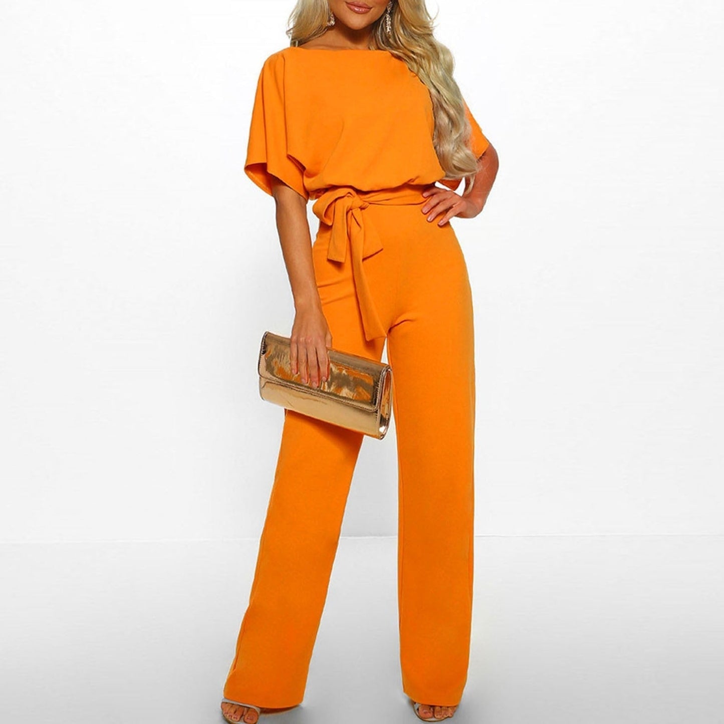 Michelle – Stylish Belted Jumpsuit