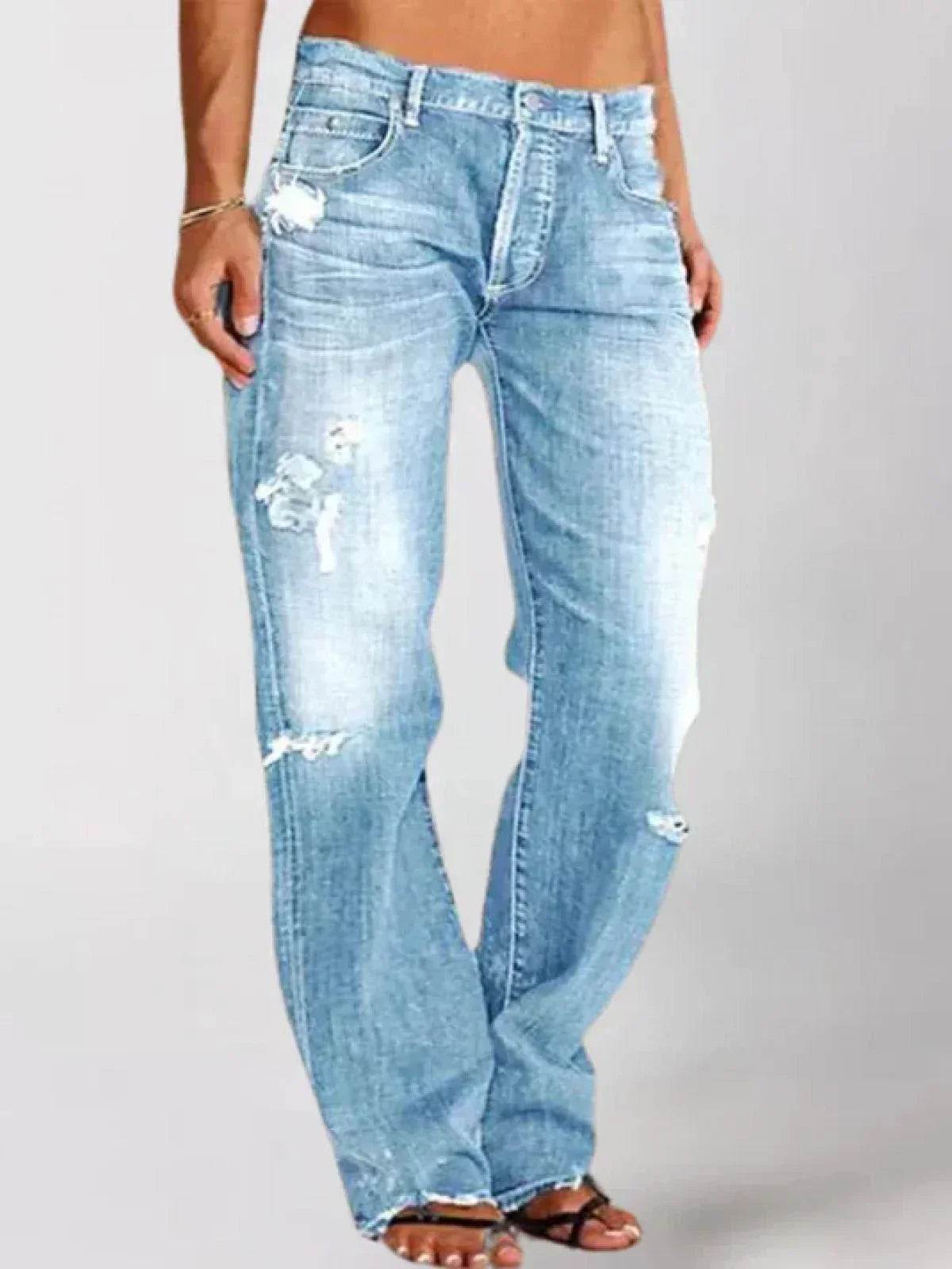 Merida – Low-Rise Wide-Leg Jeans