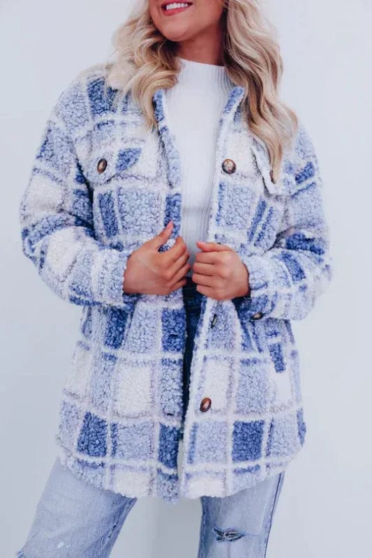 Amara – Patterned Woolen Coat