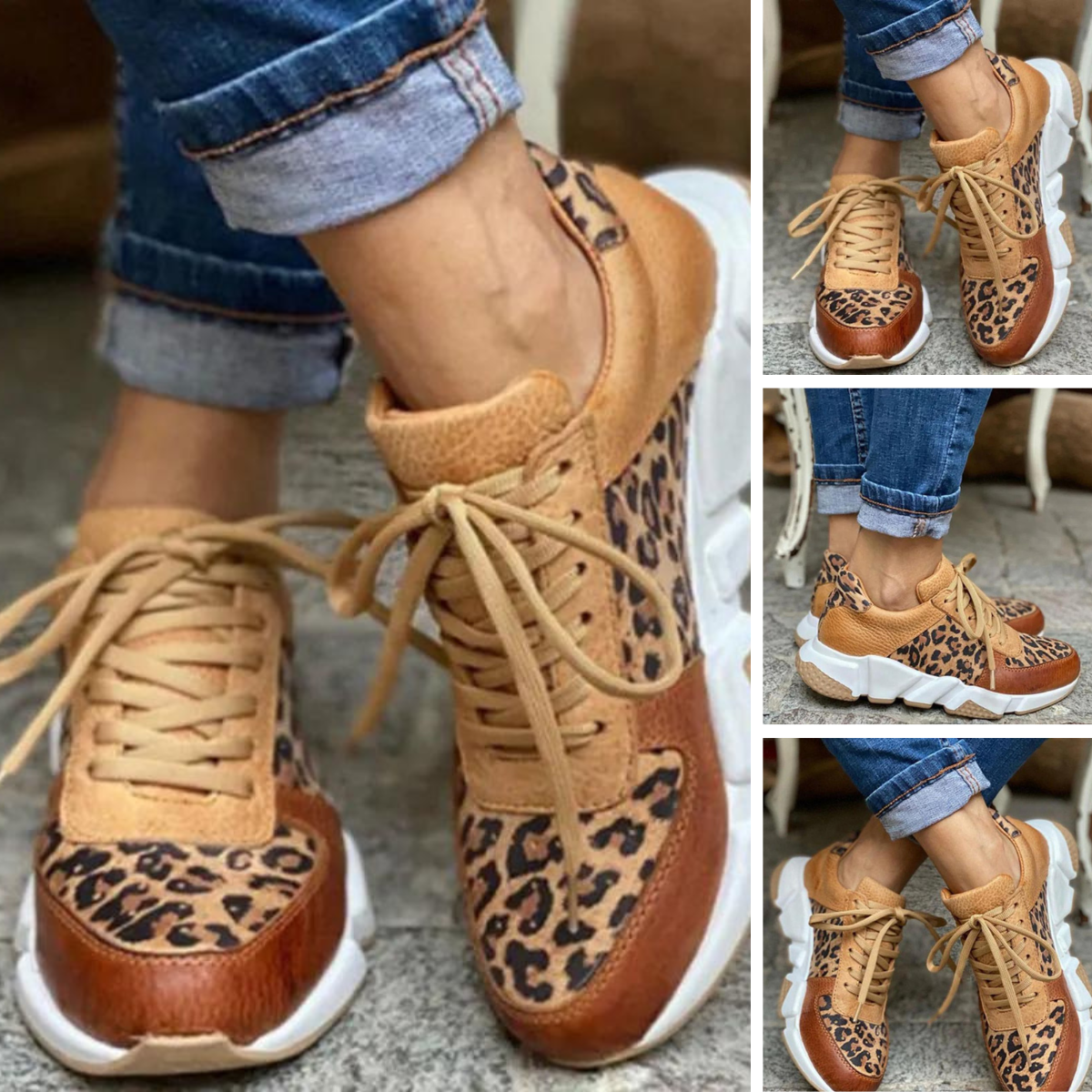 Zoé – Leopard Print Sneakers