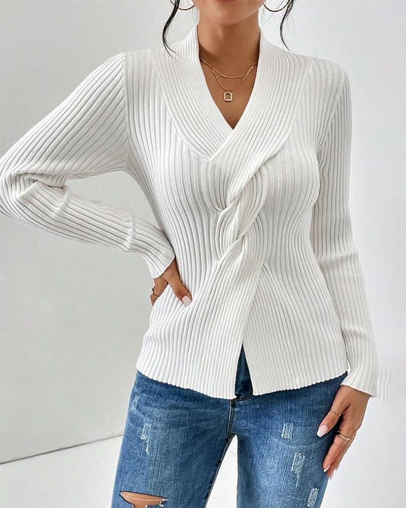 Lucia – Stylish Ribbed Sweater