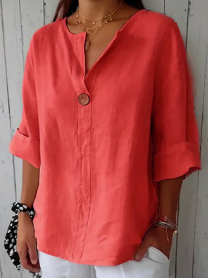 Adelaide – Casual V-Neck Blouse