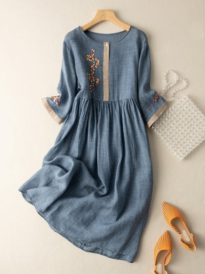 Zira –  Women's Cotton-Linen Dress