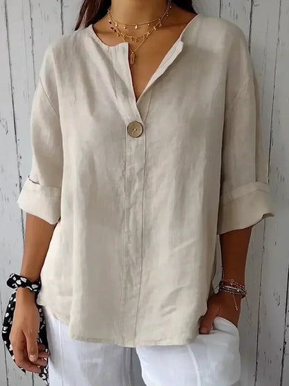 Adelaide – Casual V-Neck Blouse