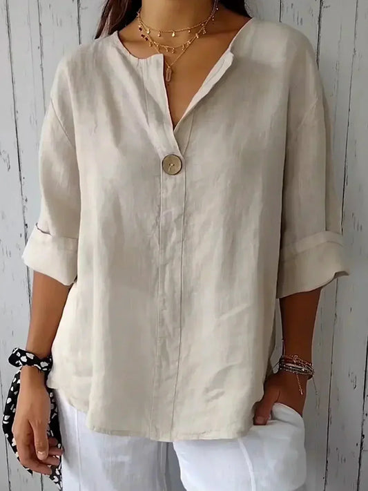 Adelaide – Casual V-Neck Blouse