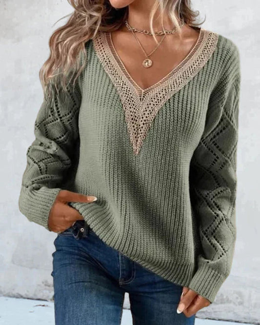 Louisa – Cozy V-Neck Sweater