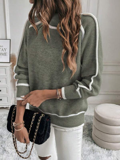 Mavis – Elegant Lined Sweater