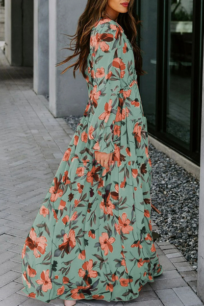 Ruby – Wild Lotus Maxi Dress