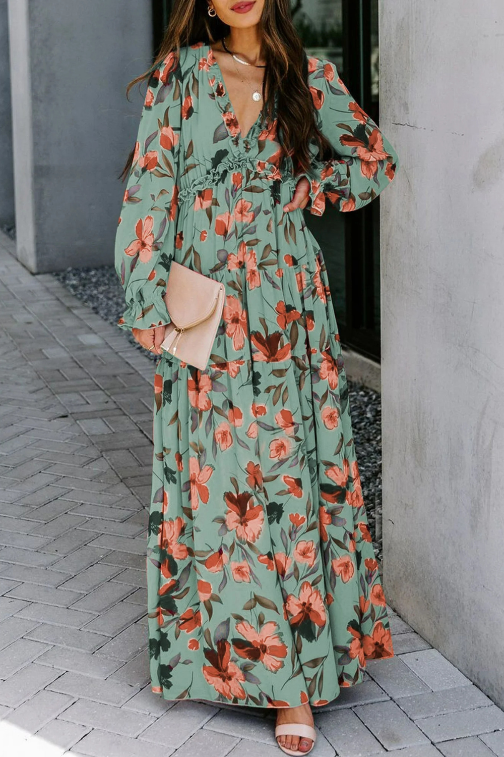 Ruby – Wild Lotus Maxi Dress