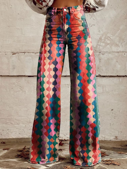 Adelina – Printed Wide Leg Pants
