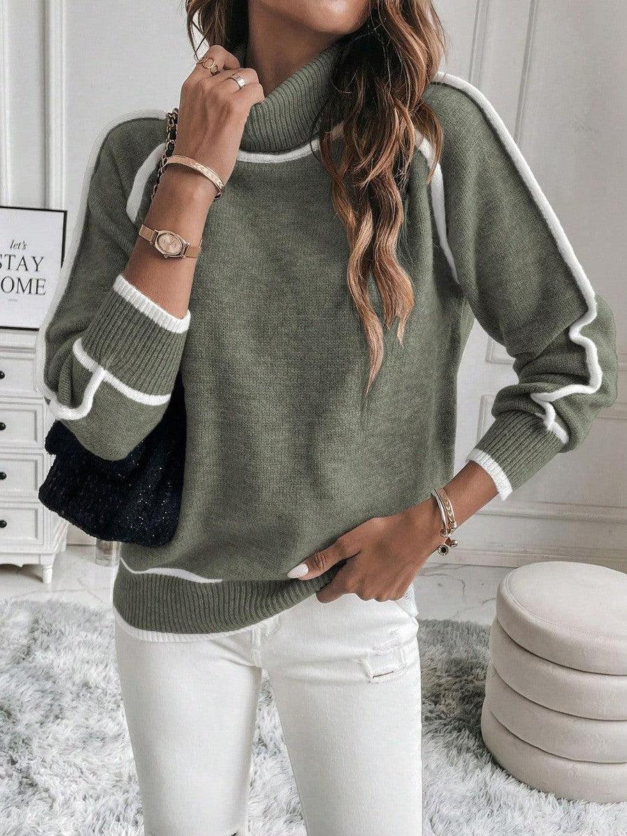 Mavis – Elegant Lined Sweater
