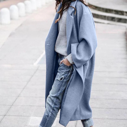 Mina – Cozy Long Trench Coat