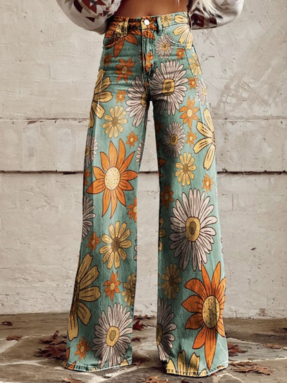 Zuleika – Floral Wide Leg Pants