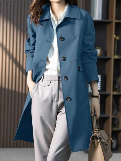 Ophelia – Women's Buttoned Trench Coat