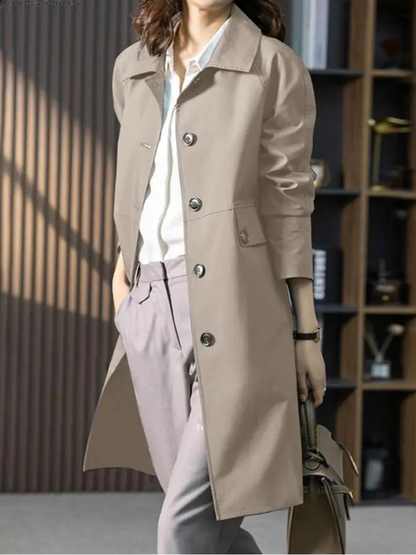 Ophelia – Women's Buttoned Trench Coat