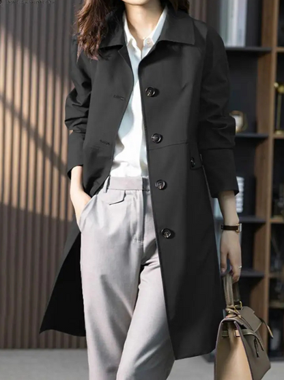 Ophelia – Women's Buttoned Trench Coat