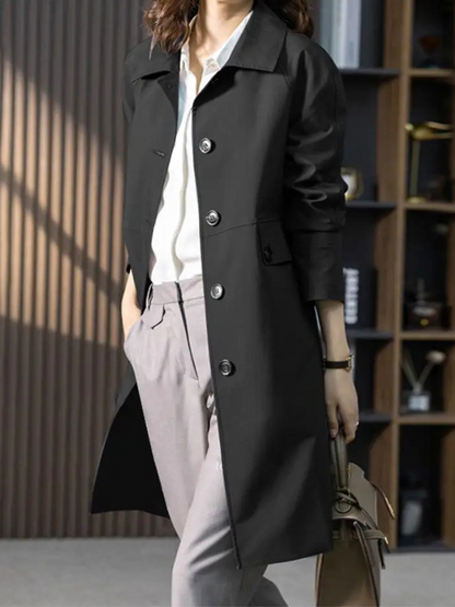 Ophelia – Women's Buttoned Trench Coat