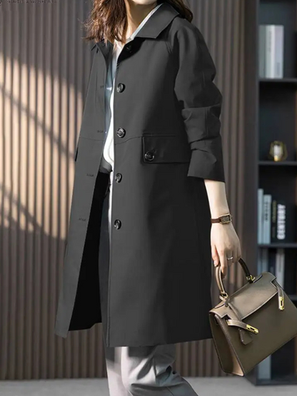 Ophelia – Women's Buttoned Trench Coat