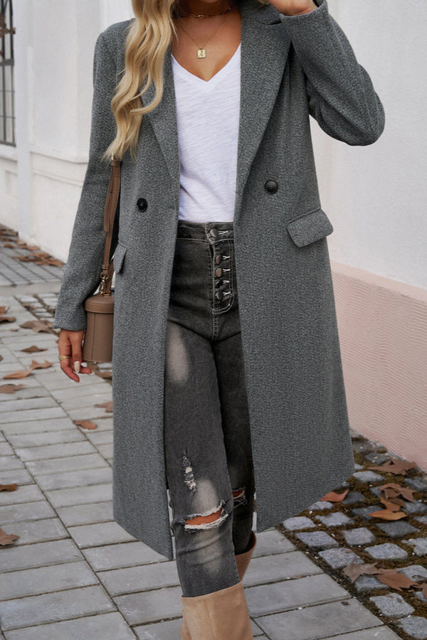 Jenna – Elegant Tailored Long Winter Coat