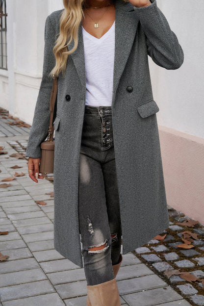 Jenna – Elegant Tailored Long Winter Coat