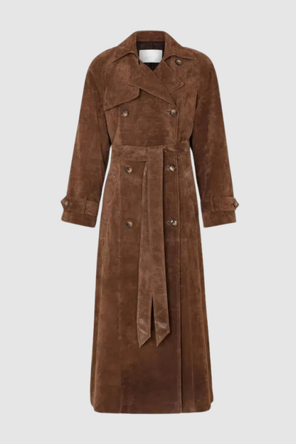 Selah – Elegant Leather Trenchcoat