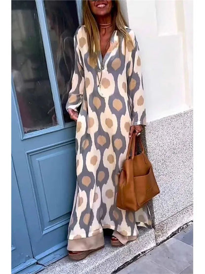 Lira – Casual Long Sleeve Boho Dress