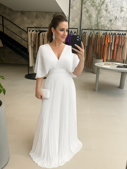 Estelle – Pleated Maxi Dress