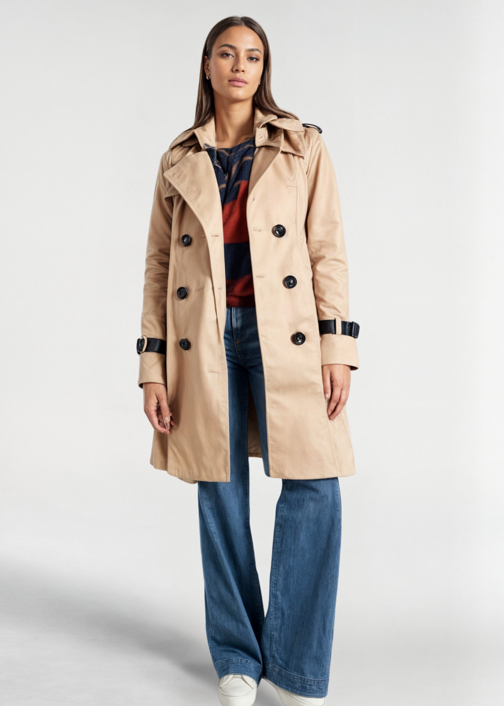 Valeria – Double-Breasted Cozy Trench