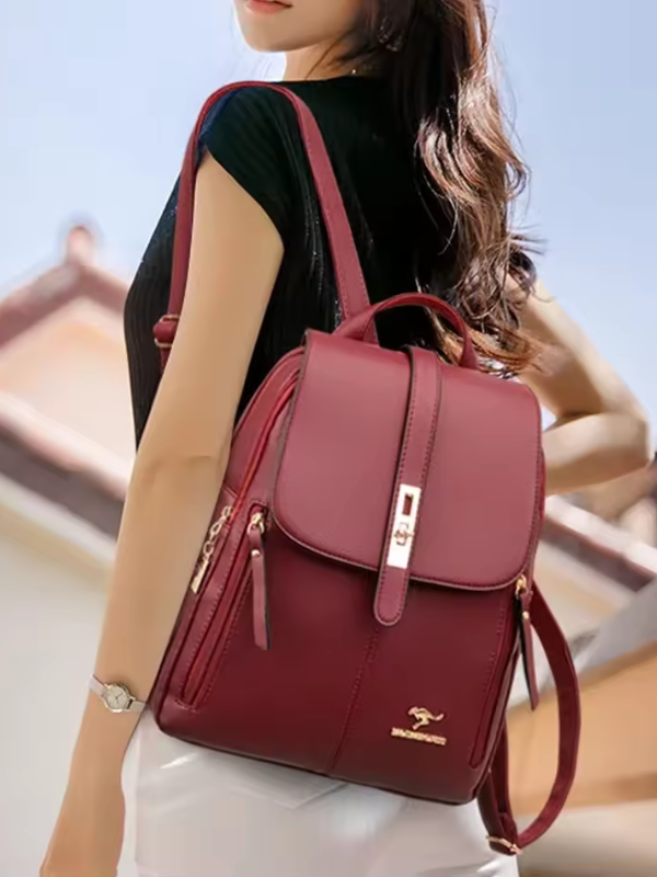 Tova – Anti-Theft PU Leather Backpack