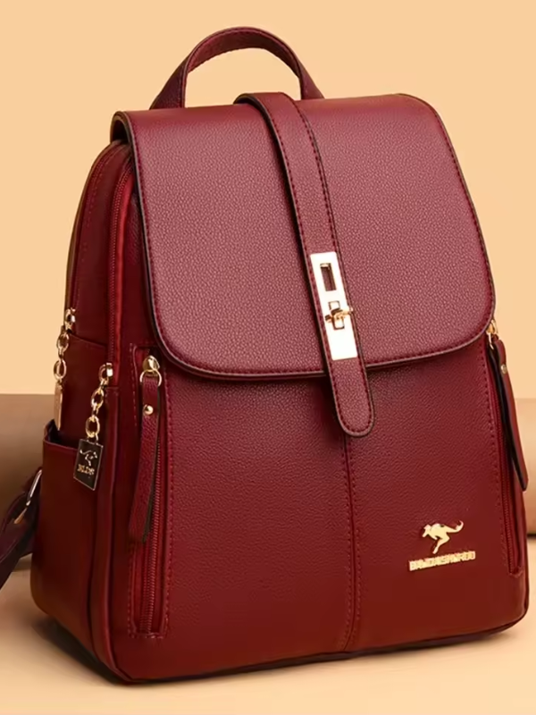 Tova – Anti-Theft PU Leather Backpack