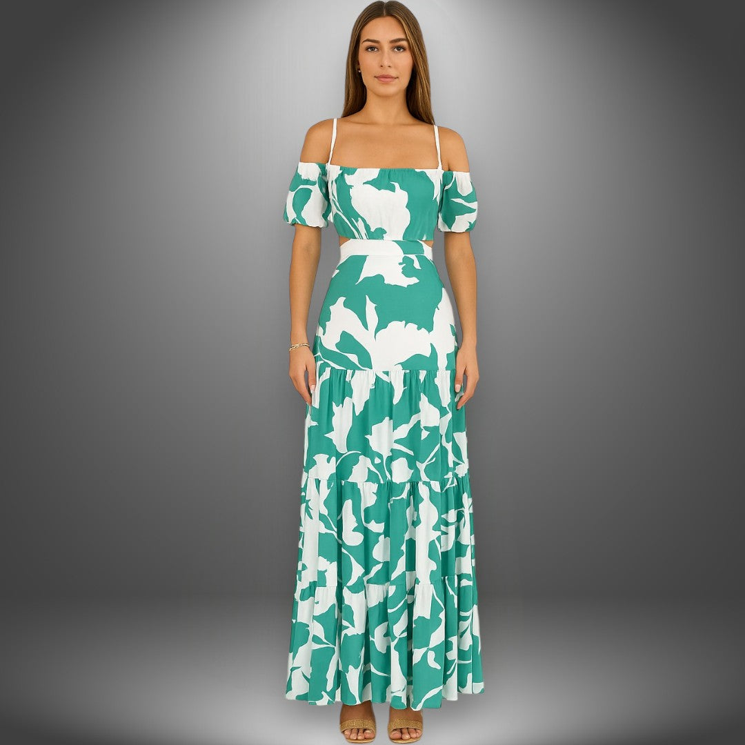 Ivy – Off-Shoulder Cut-Out Maxi Dress