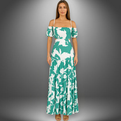 Ivy – Off-Shoulder Cut-Out Maxi Dress