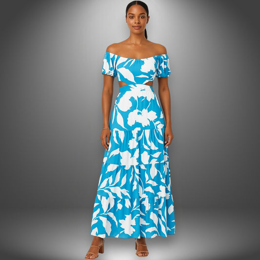 Ivy – Off-Shoulder Cut-Out Maxi Dress