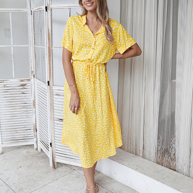 Molly – Elegant Leopard Print Midi Dress