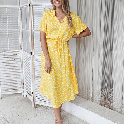 Molly – Elegant Leopard Print Midi Dress