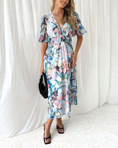 Tess – Elegant Floral Maxi Dress