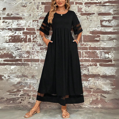 Meryl – Flattering Round Neck Dress