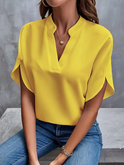 Mayra – Elegant V-Neck Blouse