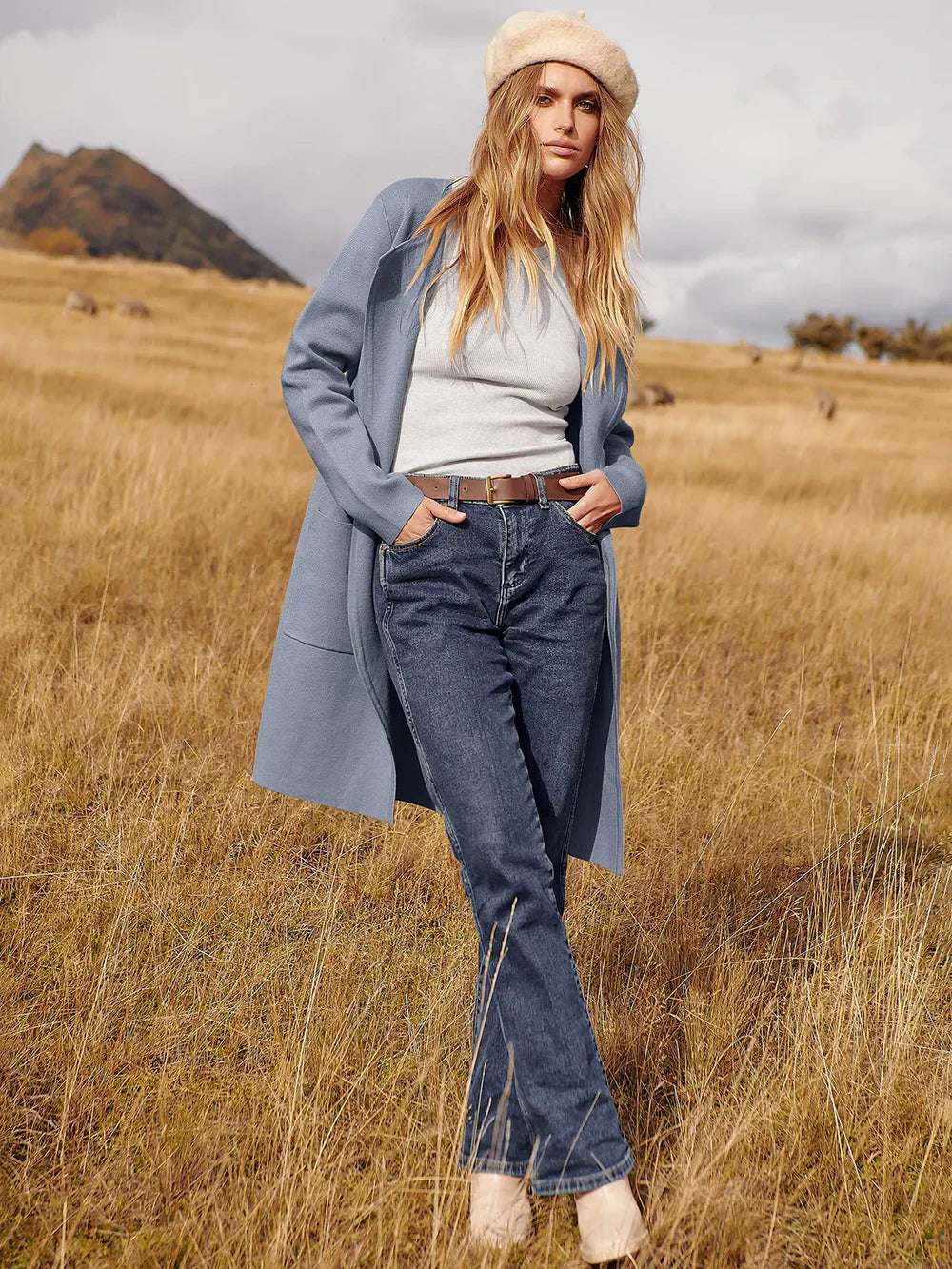 Lyla – Double Breasted Lapel Coat